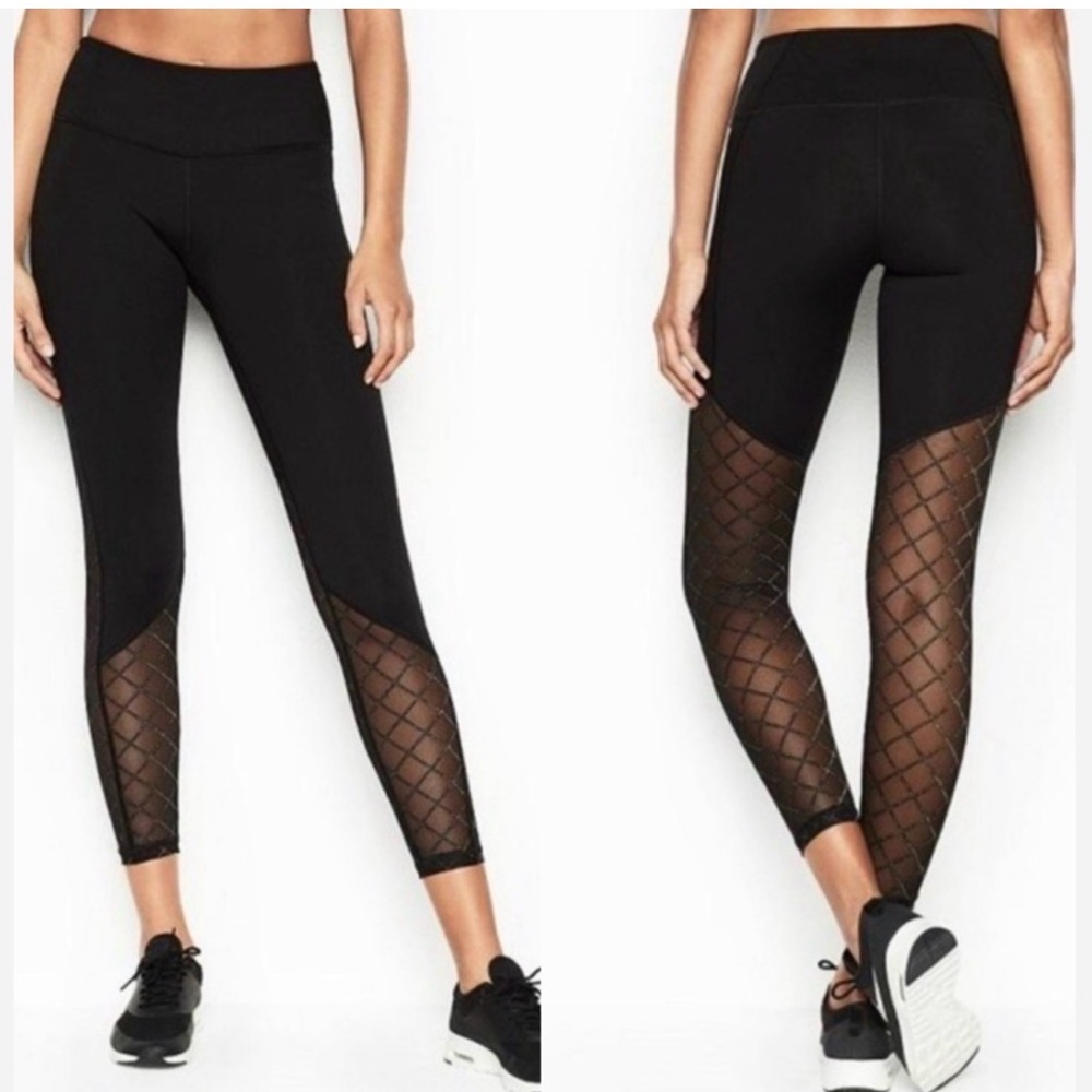 Victoria’s Secret Knockout Diamond Mesh Leggings